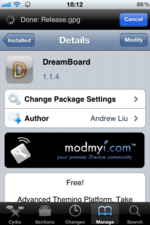 iPhoneの見た目をガラッと変える事が出来るCydiaアプリ「DreamBoard」