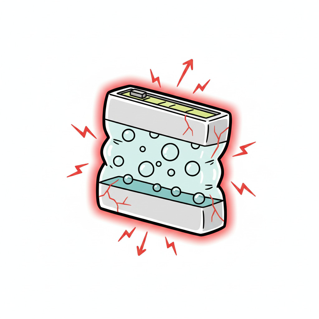 バッテリー膨張のメカニズムのイメージ画像