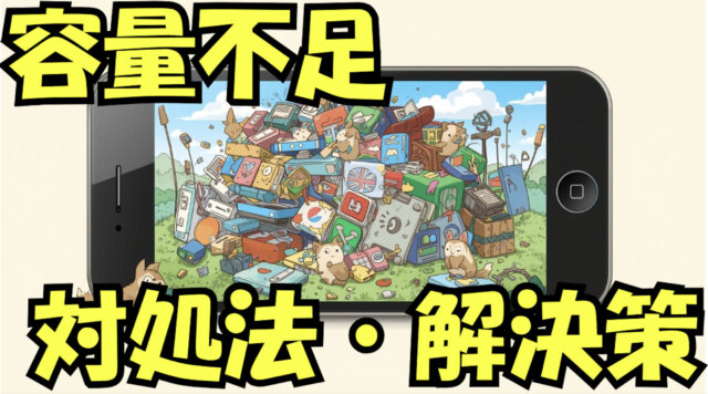 iPhoneの容量がパンパン!ストレージ不足問題を解決!今すぐ確認項目チェック