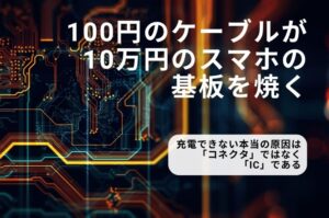 100円のケーブルが10万円のスマホの基板を焼く。充電できない本当の原因は「コネクタ」ではなく「IC」である